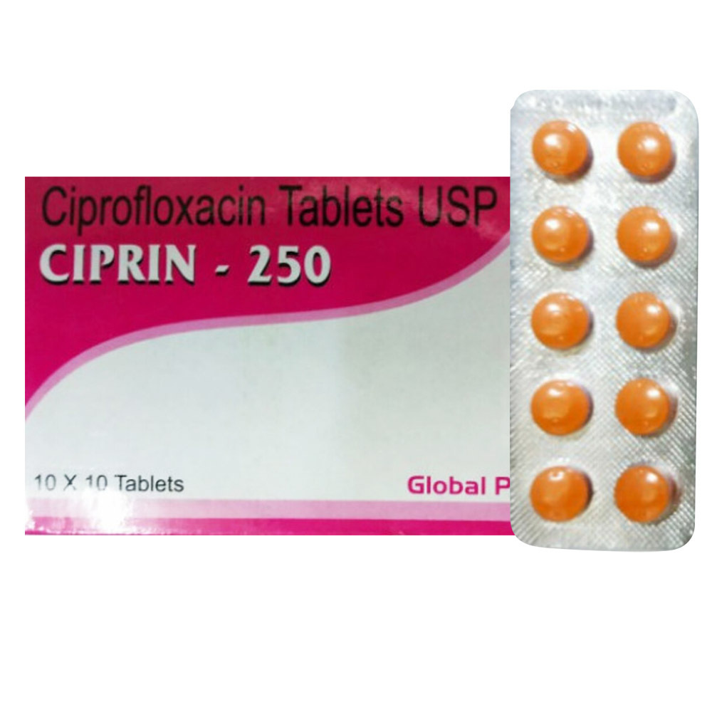 Ciprin - 250 Ciprofloxacin 250MG 10Tablets