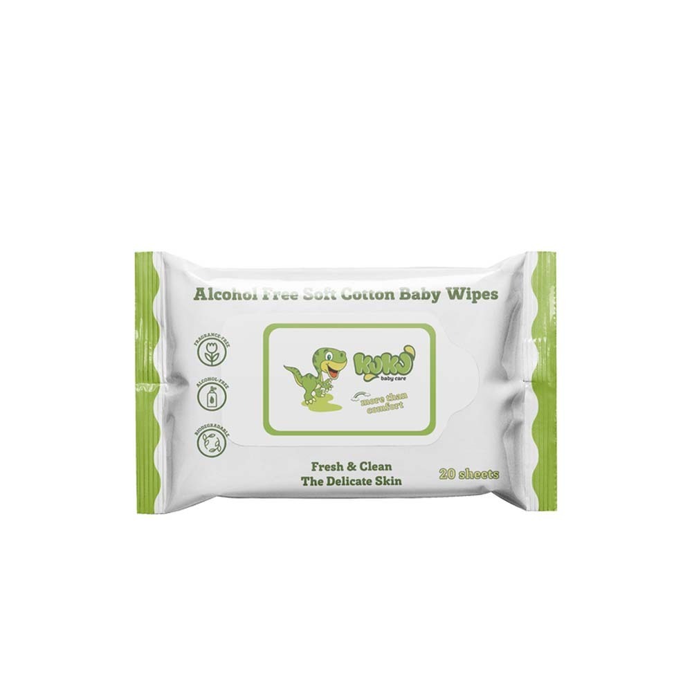 Ku Ku Baby Wipes Small Pack 20Sheets