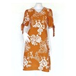 Floral 3 Women Dress WD007 (Tan) Small