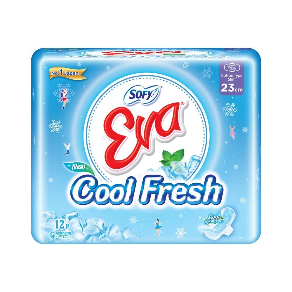 Sofy Eva Sanitary Napkin Cool Fresh 23CM 12PCS