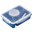 Food Container Lunch Box 4 Comparment Blue