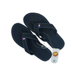 Sin Pauk Men Leather Slipper SPM-023-A Black (No-44)