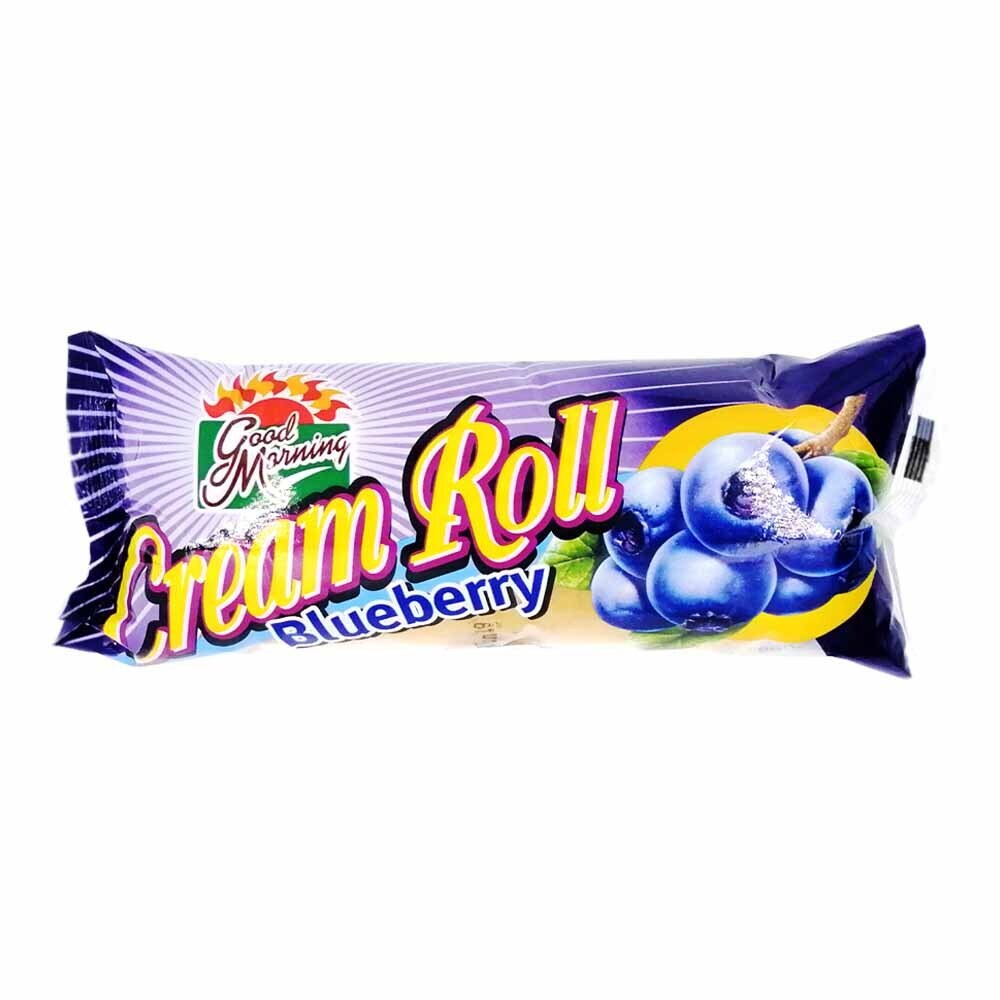 Good Morning Cream Roll Blueberry 60G