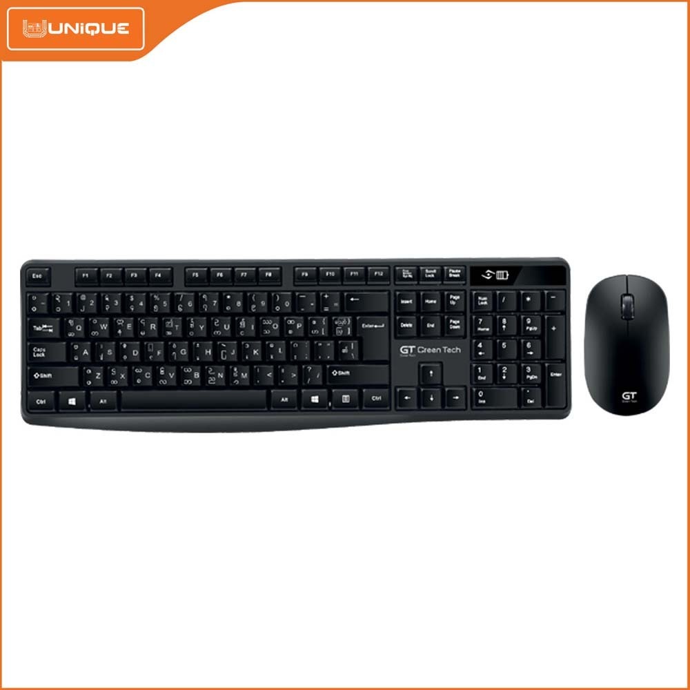 Green Tech GTWKB-706+GTWM-706 Wireless keyboard & Mouse Combo (080083)