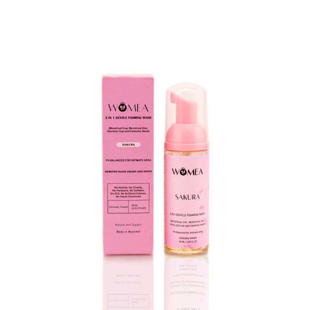 Womea 2 in 1 Foam Wash Sakura 60ML