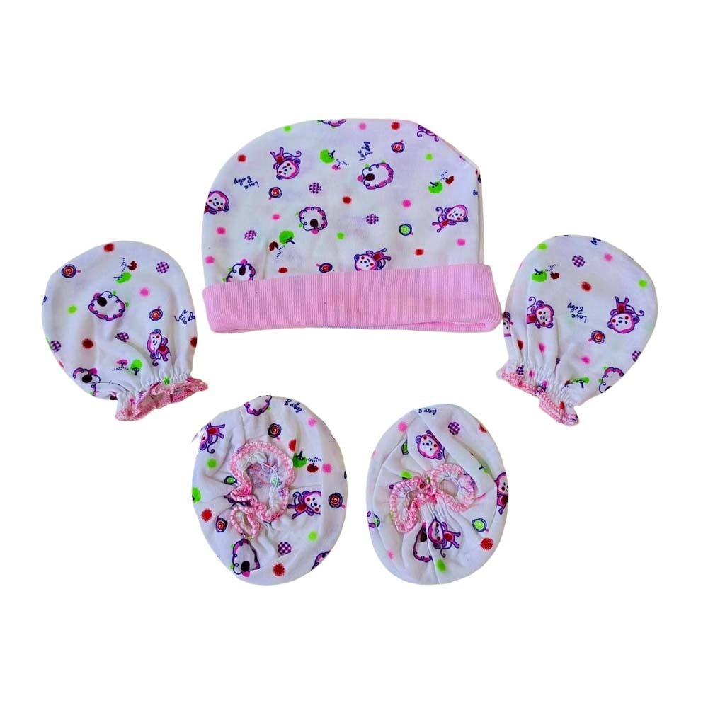 Newborn Baby Hat & Mittens Set 14227
