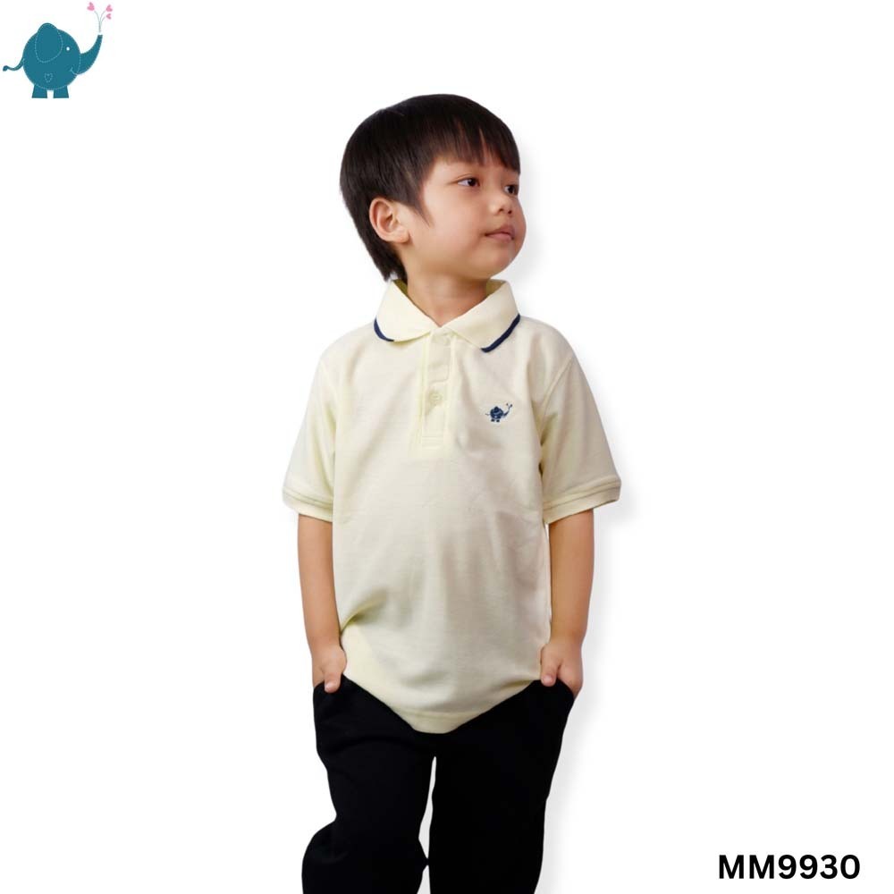 Max & Mia Boy Short-Sleeve Polo Shirt MM9930 Yellow Medium