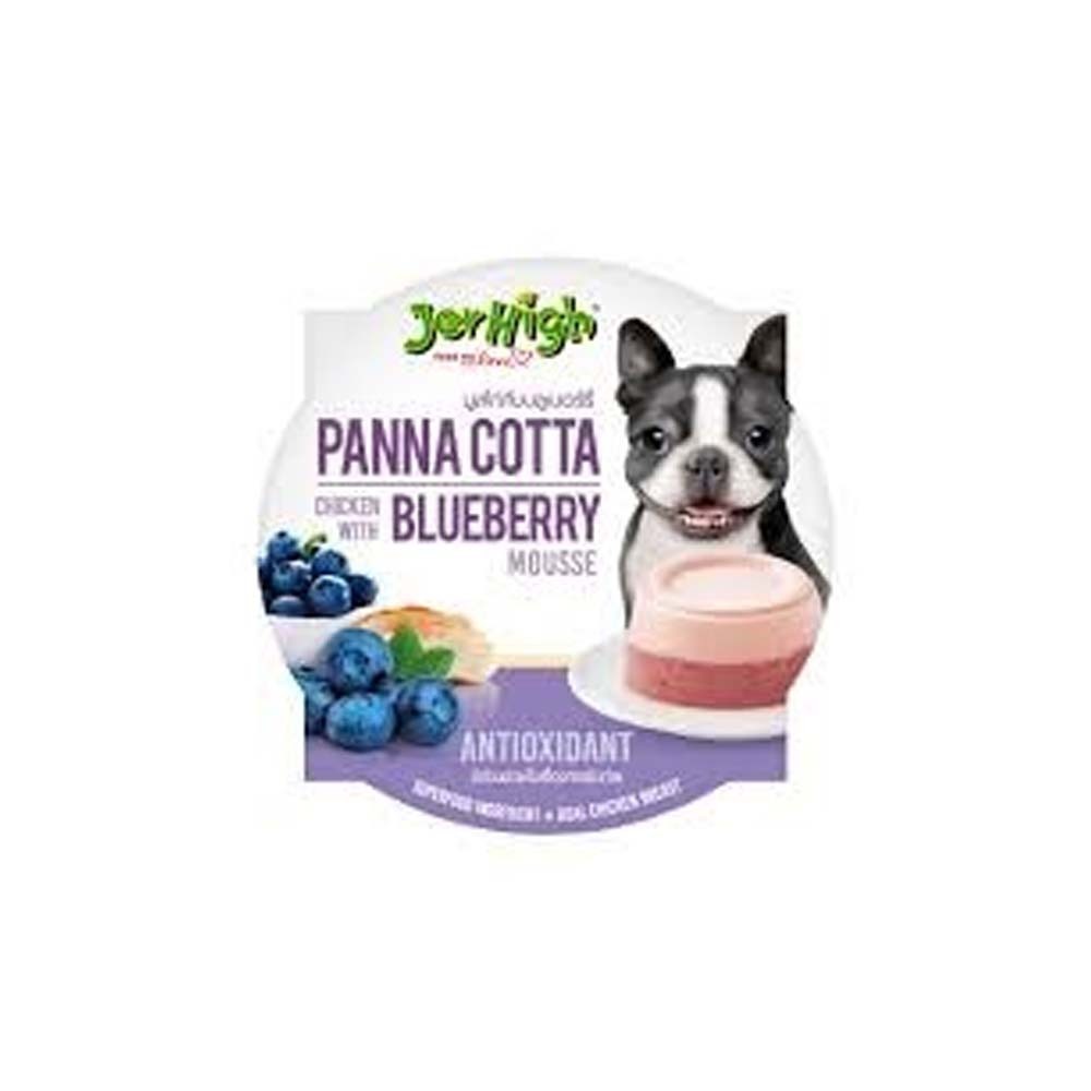 Jerhigh Panna Cotta Dog Food (Chicken with Blueberry Mousse)