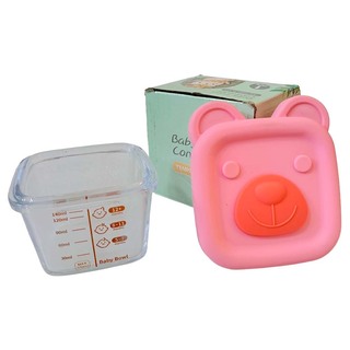 Baby Cele Food Container Glass Green 10247