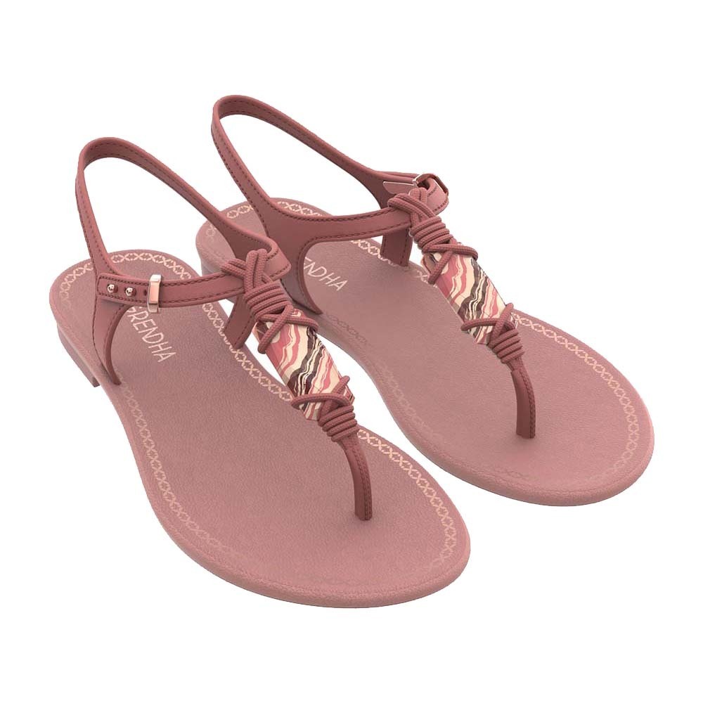 Grendha Cacau Rústica Sand Ad Sandal (No-7) Dark Nude 118898AV23207