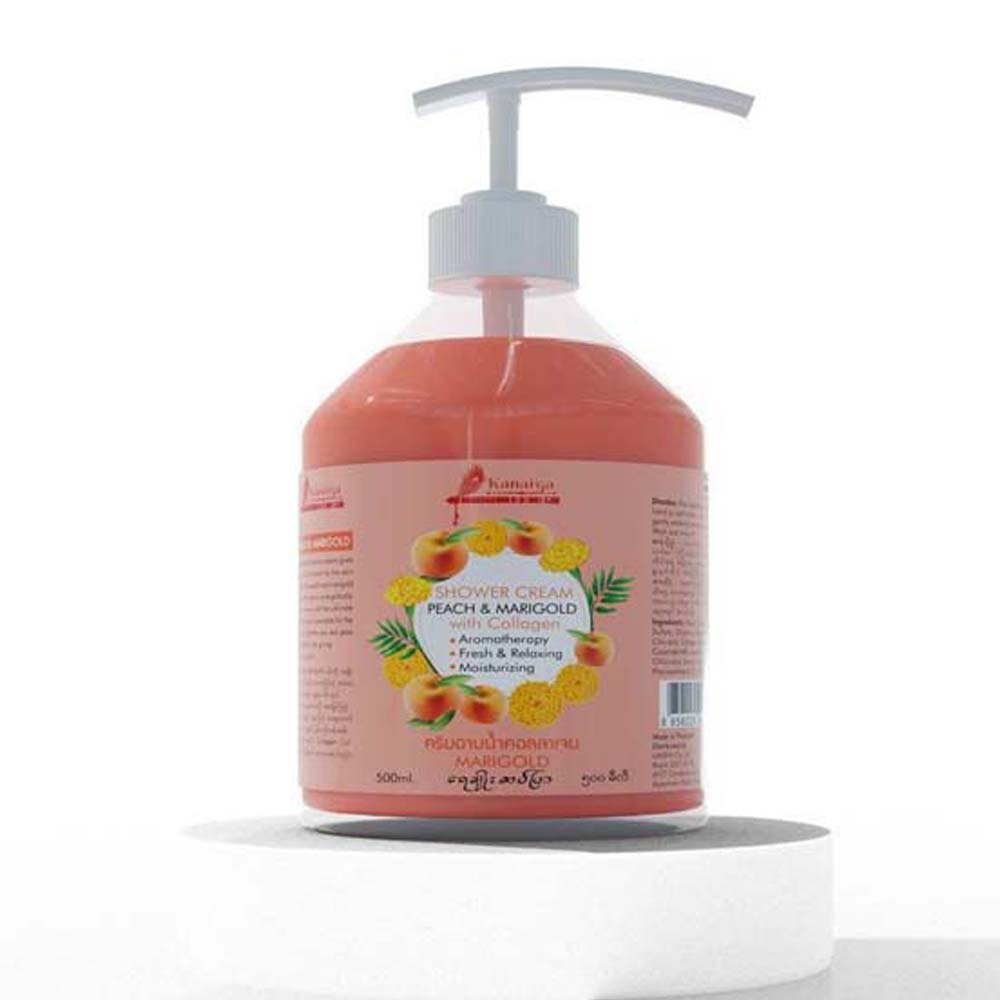 Kanaiya Shower Gel with Collagen Peach & Marigold 500ML