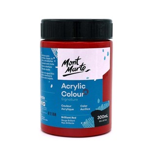 M.M. Acrylic Colour 300ML - Orange Red