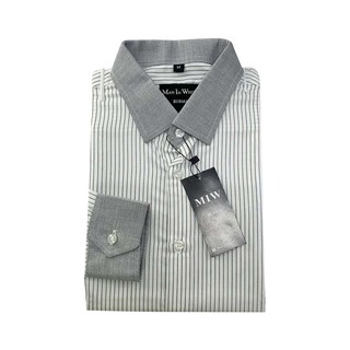 အဖြူခံ ခဲရင့်လိုင်းစင်းရှပ်အင်္ကျီ (2XL)