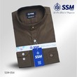 Mandarin Collar Shirt Long Sleeve Large (Dark Moss Green) SSM-O-P-S-054