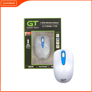 GTWM-739 Wireless Mouse L102 X W60 X H39MM (Black) 082015