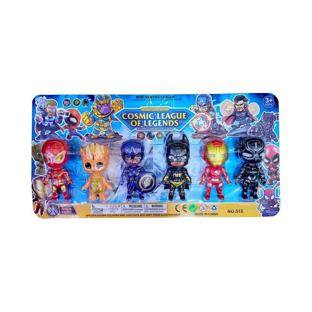 Baby Cele Avengers Mini 6-Heros Cosmic League Set 11174