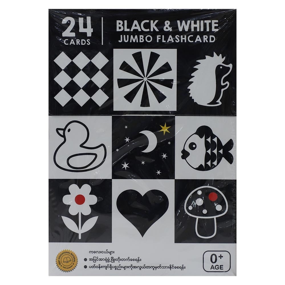 Black & White Jumbo Flashcards