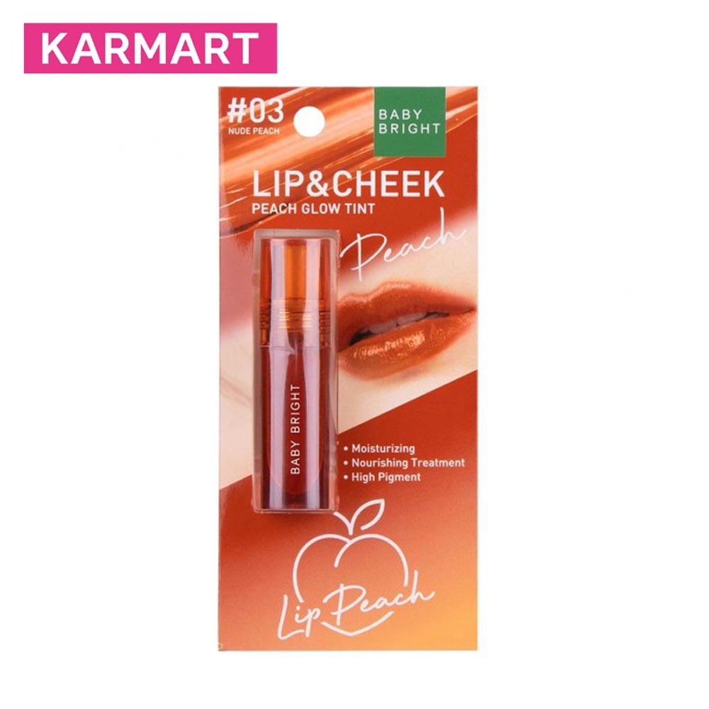 Baby Bright Lip & Cheek Peach Glow Tint 2.4G / #03