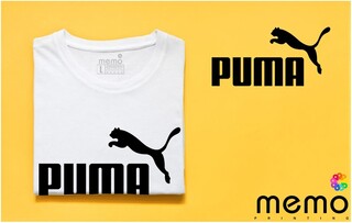 memo ygn Puma unisex Printing T-shirt DTF Quality sticker Printing-Black (Small)