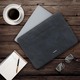 Rivacase Faux Leather Laptop Sleeve  (Water-Resistant) MAC-RV-8903-BLK Medium