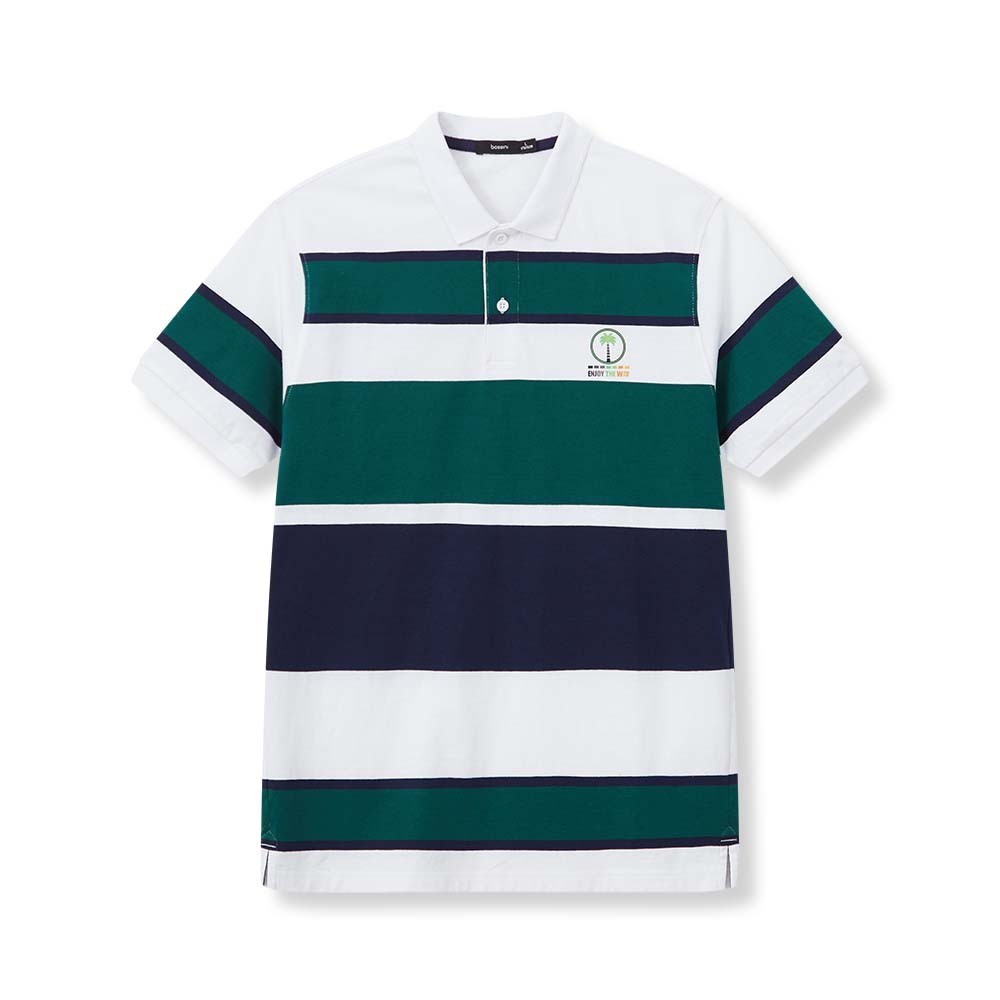 241108004 Bossini Men Polo Shirt SS 24-S/S Green ( L )