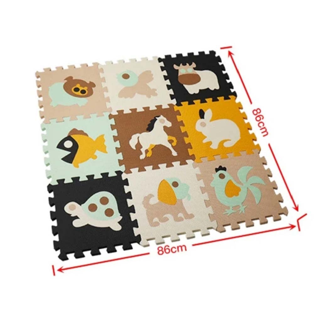 Baby Cele Puzzel Foam Mats 9PCS Design 1 (Small)