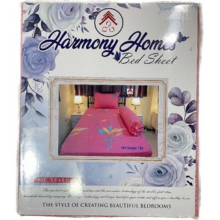 Harmoy Homes Bed Sheet Single (3.5' x 6.5' x 9") HH Single 210