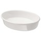 Ikea Vardagen Oven Dish, Oval/Off-White, 26x21 CM 902.893.13