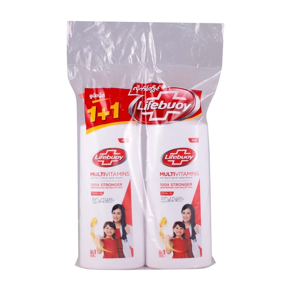 Lifebuoy Antibacterial Body Wash Total 10 450MLx2