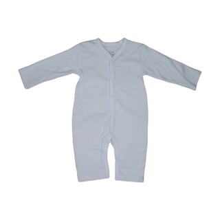 Te Te & Ta Ta Long Romper Short Sleeves Blue 0-3 Months (3Pcs/1Set) KRP-L102