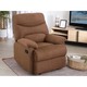 Furinbox  Riley Fabric Manual Recliner 1/S Brown