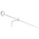Ikea Irja Curtain Rod Set, White, 140 CM White 701.728.04