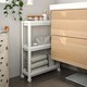 Ikea Vesken Trolley, White, 54X18X71 CM 504.538.81