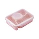 Food Container Lunch Box 4 Comparment Light Pink