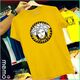 memo ygn Versace head unisex Printing T-shirt DTF Quality sticker Printing-Yellow (XL)