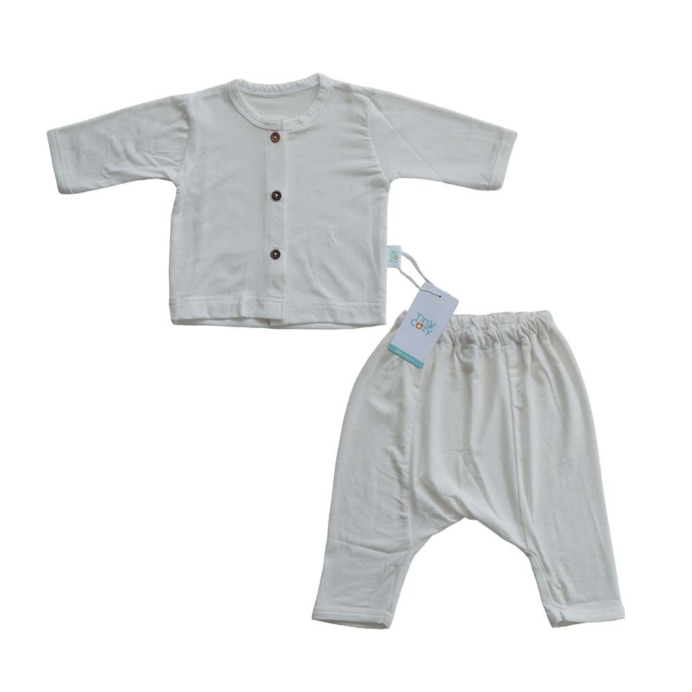 TC1026M Tiny Cozy Baby Comfy Set White