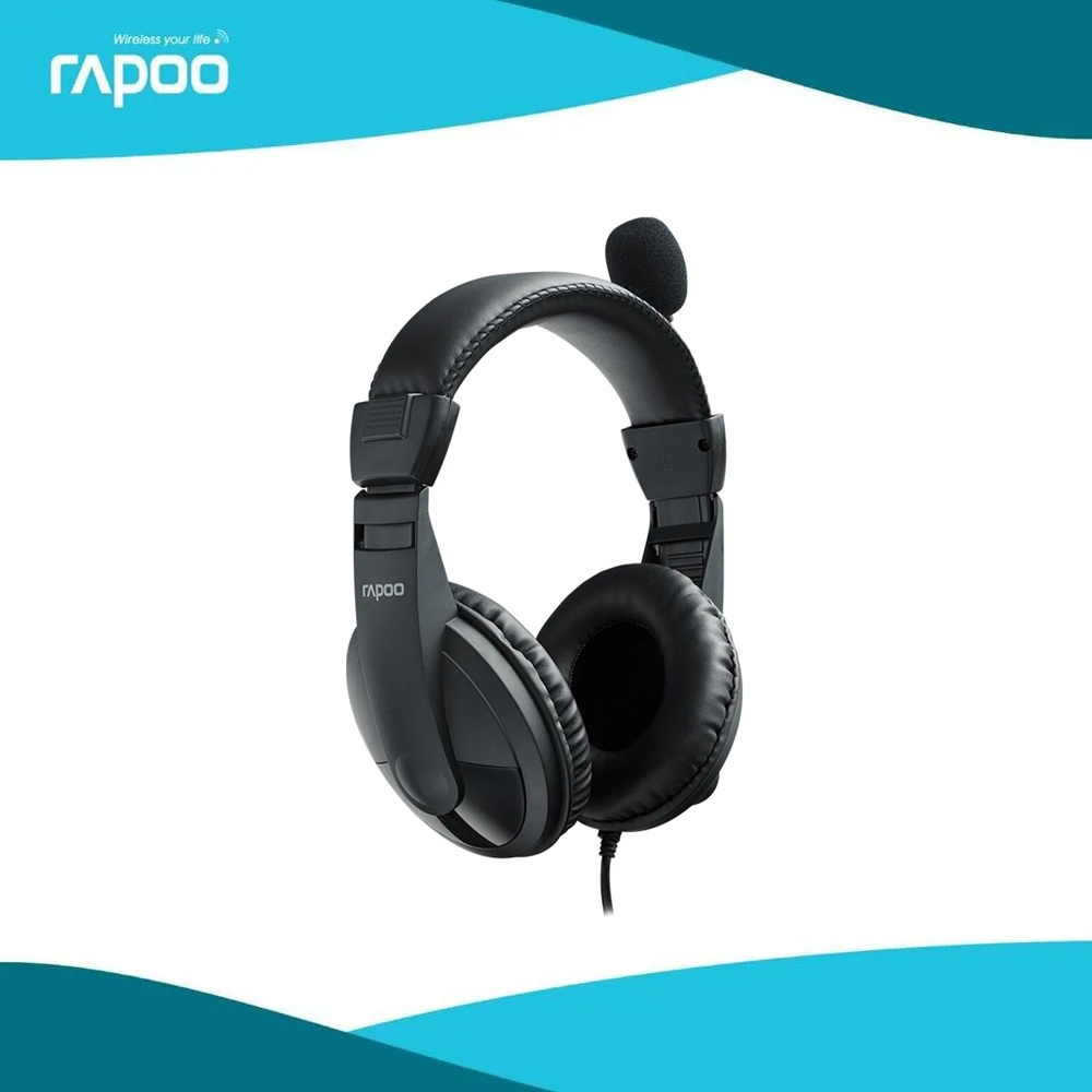 Rapoo Headset H150, H150s USB Stereo HeadSet Black