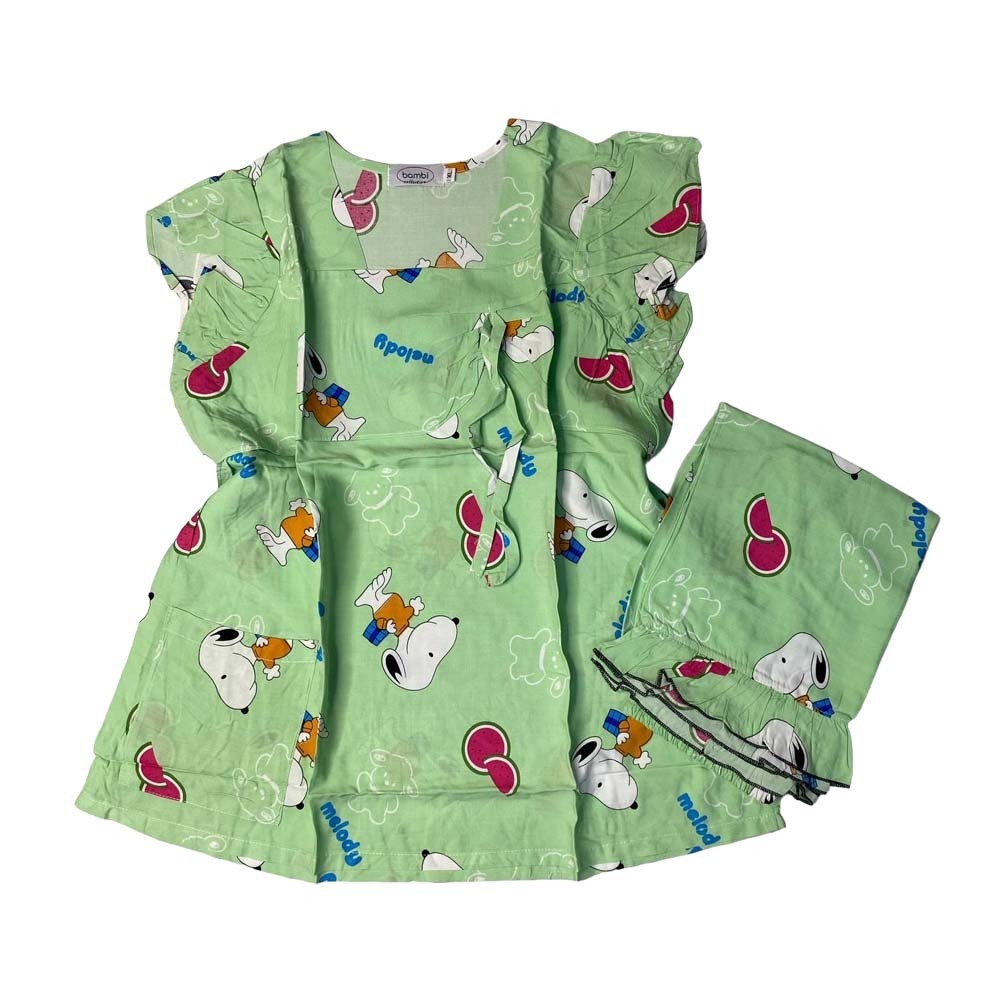 Bambi Womenwear Spun Oneset S/S Green AA0056 Medium