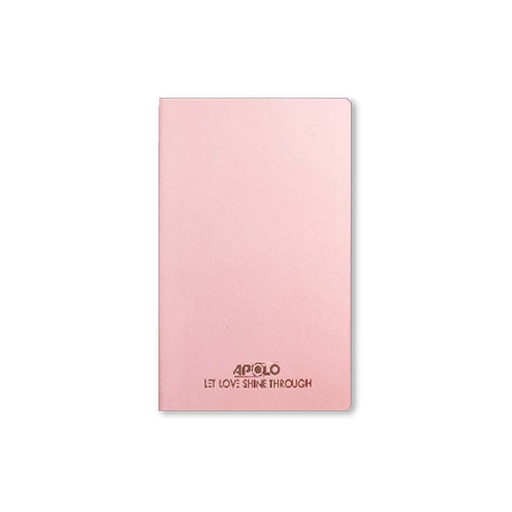 Apolo Soft Cover Note Book A5 200 Pg (pink) 9517636200725