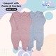 Te Te & Ta Ta Jumpsuit With Footies Pink 3-6 Months (3Pcs/1Set) KJSF-L102