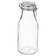 Ikea Korken Bottle Shaped Jar With Lid, Clear Glass, 1 L  805.413.63