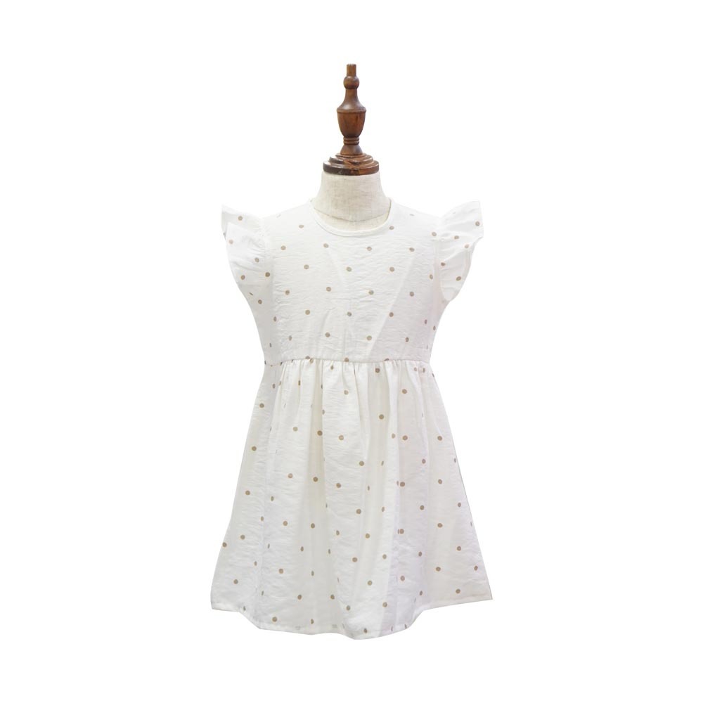 Kids & Co Kid Dress (Brown Dots) L