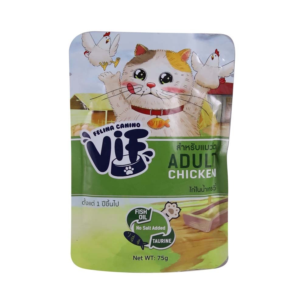 Felina Canino Vif Cat Wet Food Adult Chicken 75G