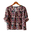 Kudos Floral Chiffon Blouse B-003(P) Pink Medium