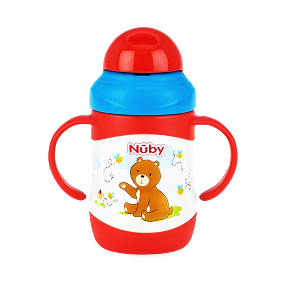 Nuby Steel Flip-It Cup 220ML NO.10222 (+12M)