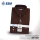 Oxford Shirt Long Sleeve SSM-O-P-L-030 (Dark Brown) Double Extra Large