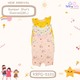 Te Te & Ta Ta Girl Romper Short Sleeves Pink 0-3 Months (1Pcs) KRPG-S101
