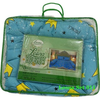 Leona Bed Sheet (set)  Double (6' x 6.5' x 9")  Leona Set 014