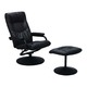 Index (DM) H-Thazar Relax Chair + Stool (PVC) BK