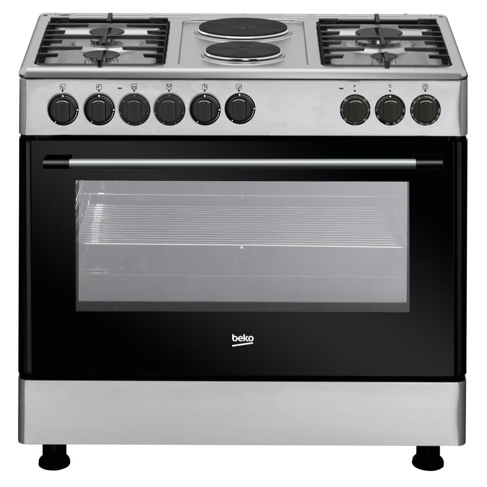 Beko 4 Gas + 2 Electric Hotplate , Electric Oven (GE12121DX)